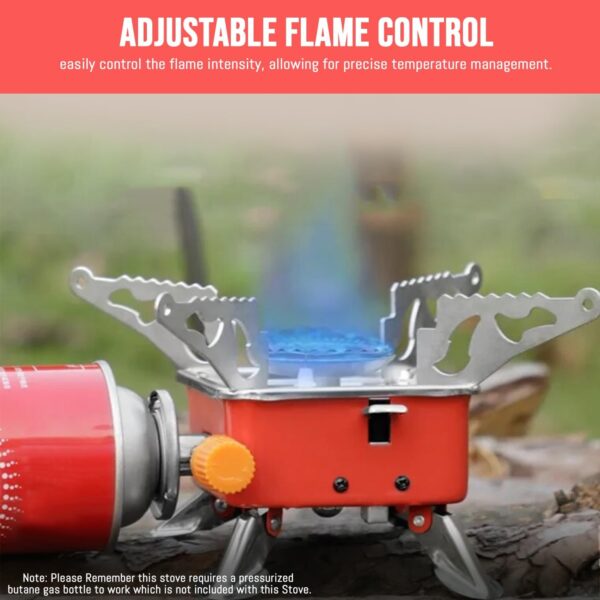 Portable Mini Gas Stove – Compact Outdoor Cooking Stove for Camping & Hiking